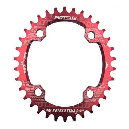 MOTSUV Round Narrow Wide Chainring MTB  Bicycle 104BCD Tooth Plate Parts, Series 1