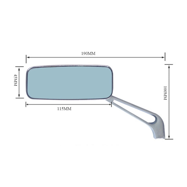 Anti-glare Square Aluminum Motorcycle Modified Rearview Mirror ÎҵÄÉ̵ê