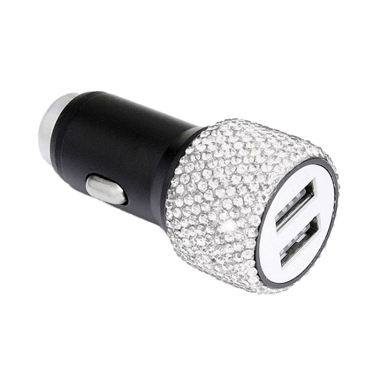 Diamond Car Dual USB Fast Charge Mobile Phone Safety Hammer Charger