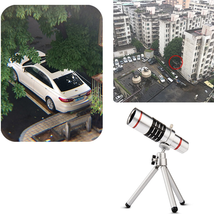 Bolanke Outdoor Telescope Mobile Phone Accessories Shooting Telephoto Lens with Universal Metal Clip Reluova