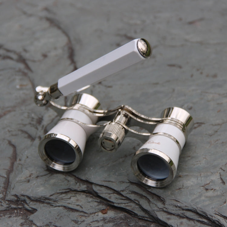 Metal 3 X 25 Lady With Handle Chrome Double Cylinder Telescope