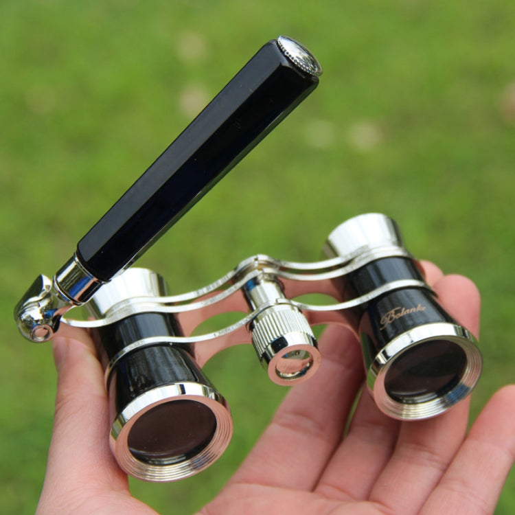 Metal 3 X 25 Lady With Handle Chrome Double Cylinder Telescope