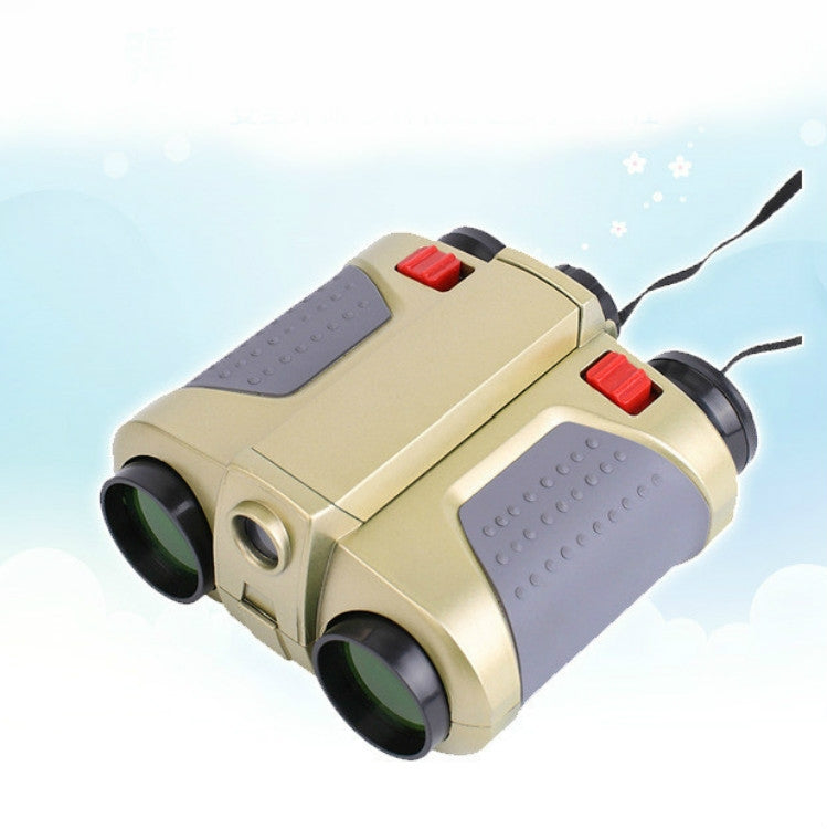 Children Night Vision Device 4X30 Binoculars with Lights Adjustable Focus Telescope Reluova