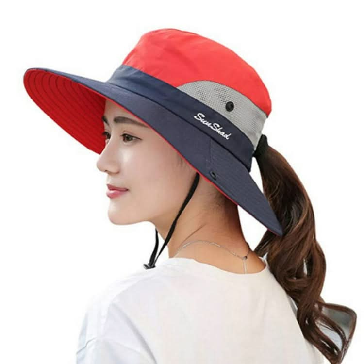 SunShad 112221 Foldable Wide-brimmed Breathable Summer Sunscreen Fisherman Hat for Men / Women, Size: 55-57cm Reluova