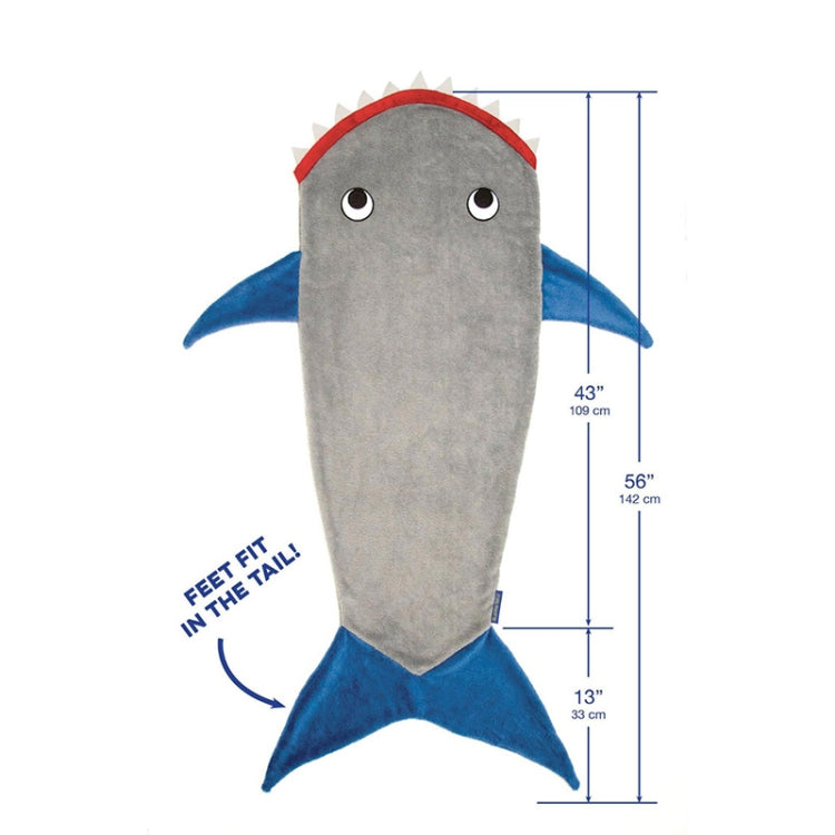 Winter Shark Mermaid Sleeping Blanket Sleeping Swaddle Soft Wool Children Sleeping Bag My Store