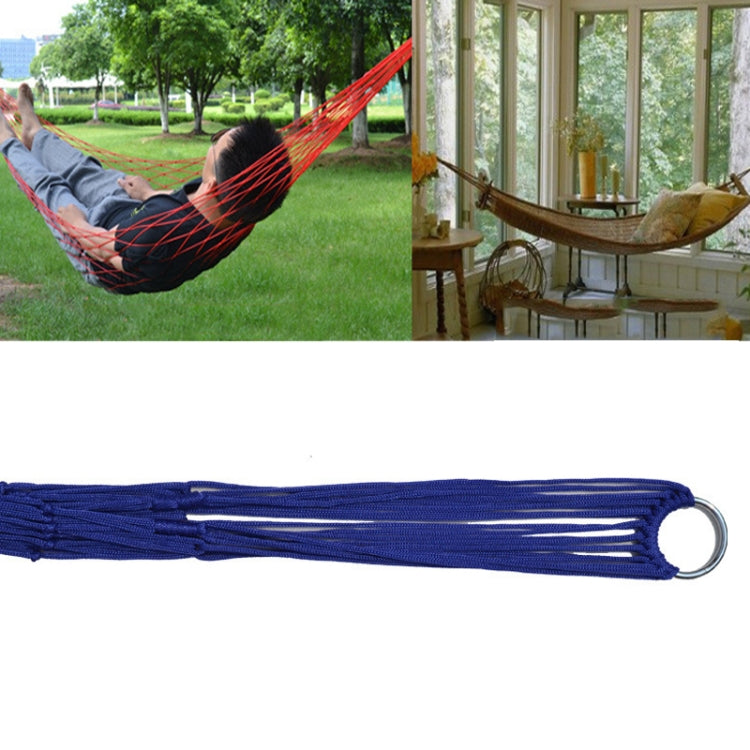 9 Strand Nylon Rope Hammock Portable Camping Leisure Mesh Hammock Reluova