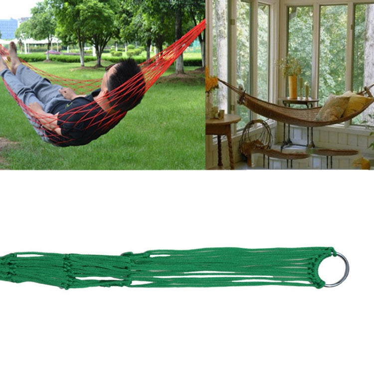 9 Strand Nylon Rope Hammock Portable Camping Leisure Mesh Hammock Reluova