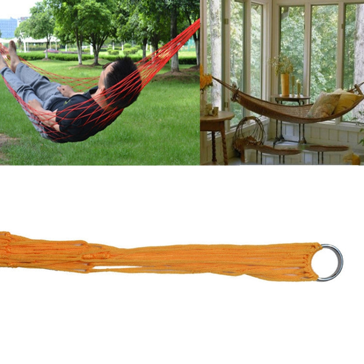 9 Strand Nylon Rope Hammock Portable Camping Leisure Mesh Hammock Reluova