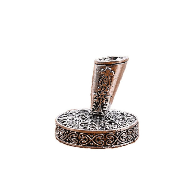 Retro Feather Pen Holder Metal Round Pen Holder