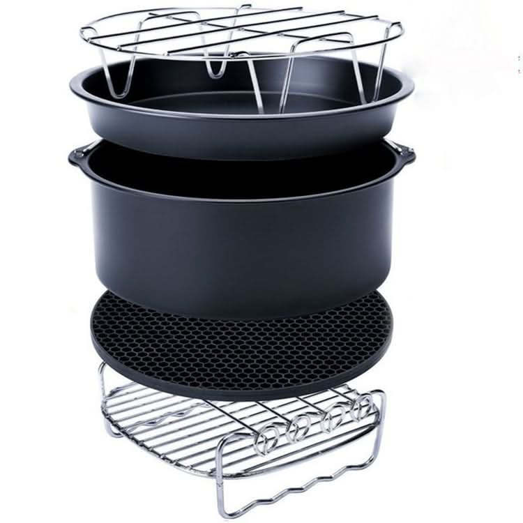 5 in 1 Fryer Accessory Set Multifunctional Air Fryer Set Grill Pizza Pan-Reluova