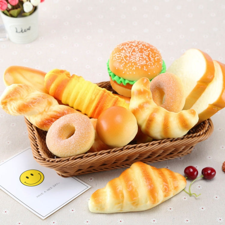 Simulation Bread Model PU Small Horns Bread Ornaments Photography Props Home Decoration Window Display My Store