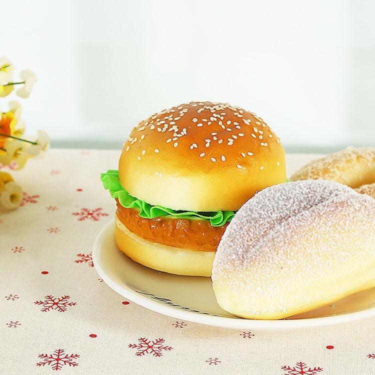 PU Simulation Burger Model Fake Bread Ornaments Photography Props Home Decoration Window Display My Store