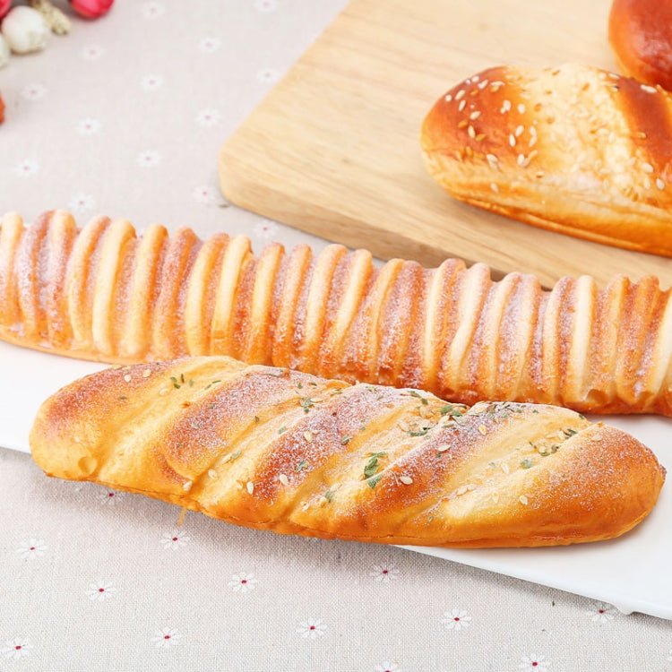 PU Simulation S-shaped Sesame Bread Model Photography Props Home Engineering Window Display