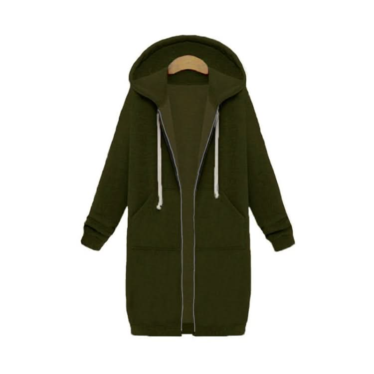 Women Hooded Long Sleeved Sweater In The Long Coat, Series 4