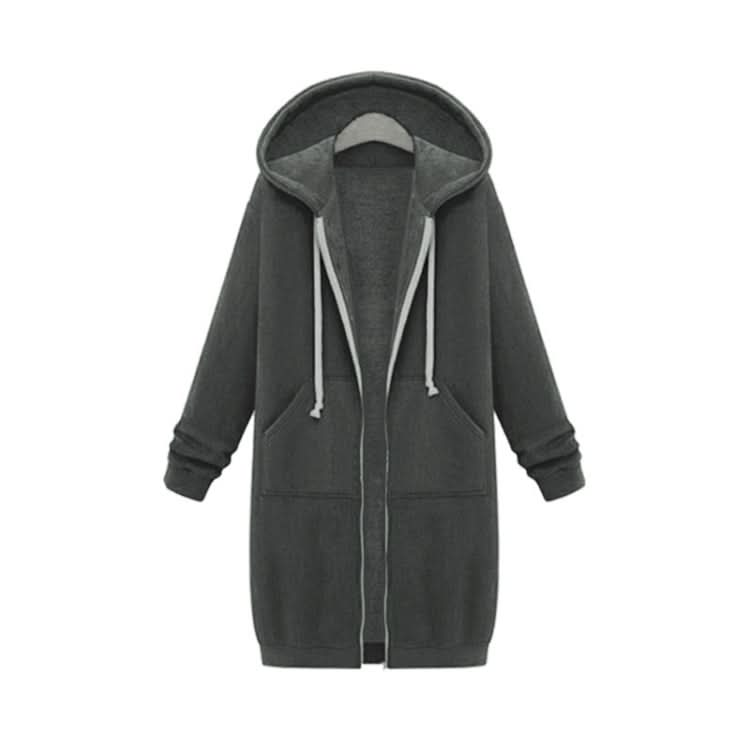 Women Hooded Long Sleeved Sweater In The Long Coat, Series 1