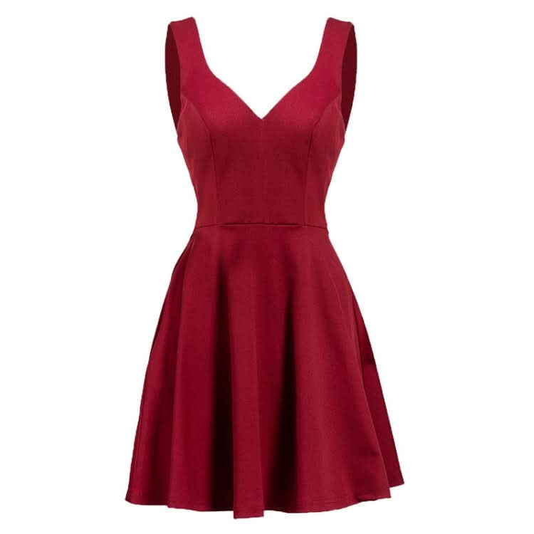 Large Swing Skirt Explosion Sexy V-neck Halter Dress