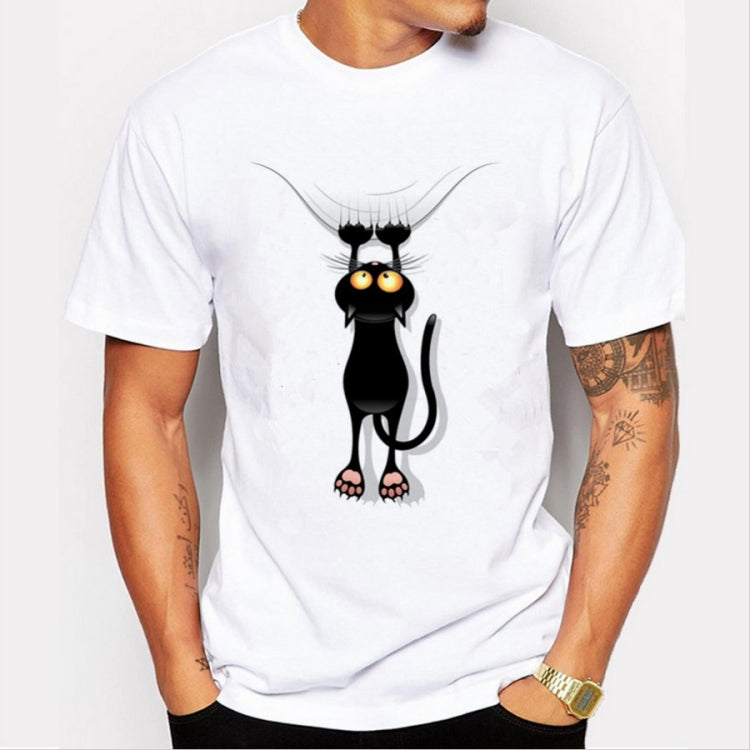 Cat Scratching Quilt Short-sleeved T-shirt for Men