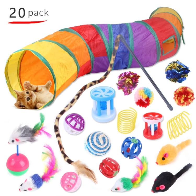 Pet Cat Toy Set Funny Cat Stick Plush Mouse Combo Toy,Specification: - Reluova