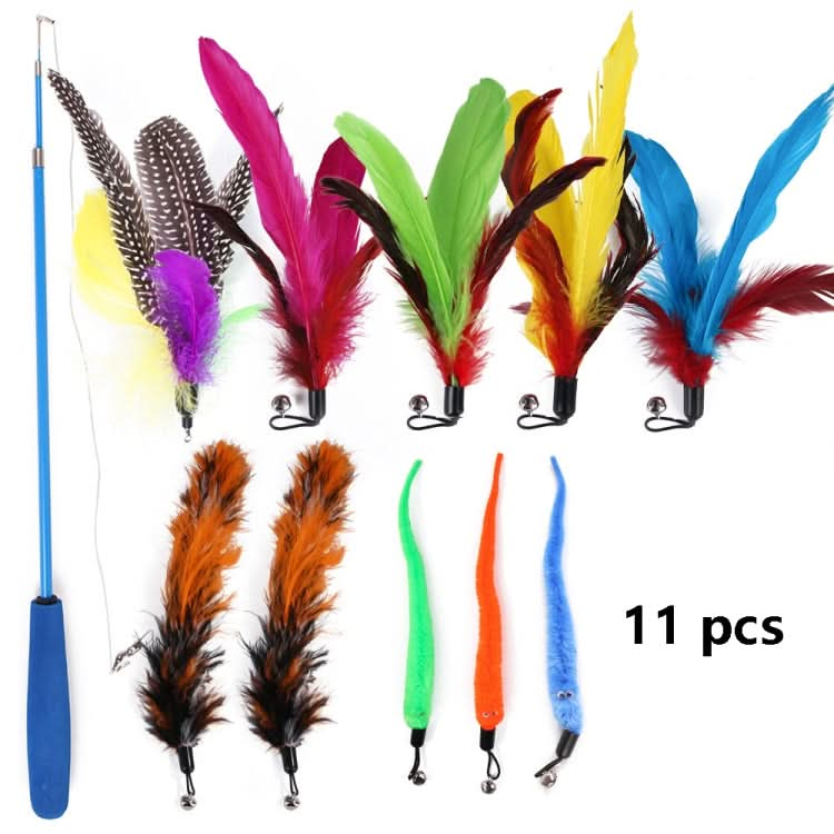 Cat Toys Feather Telescopic Funny Cat Sticks - Reluova