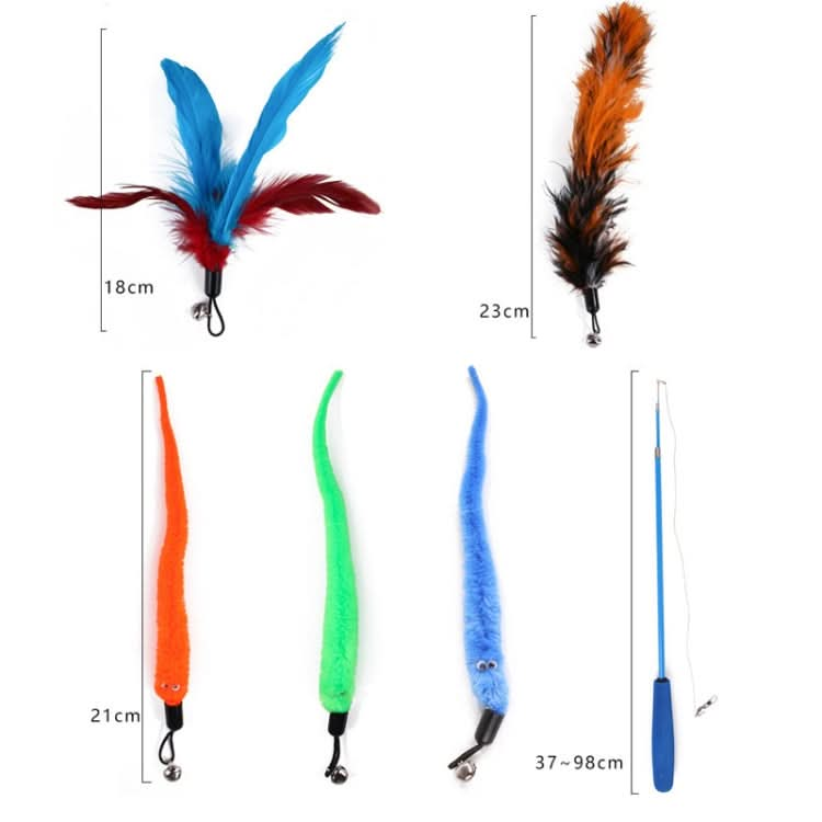 Cat Toys Feather Telescopic Funny Cat Sticks - Reluova