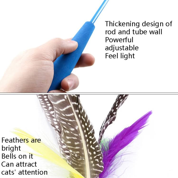 Cat Toys Feather Telescopic Funny Cat Sticks - Reluova