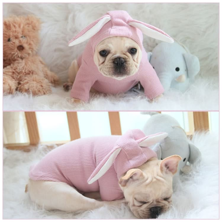 Comfortable Fashion Lovely Rabbit Ear Dog Teddy Pet Cat Sweatshirt - Reluova