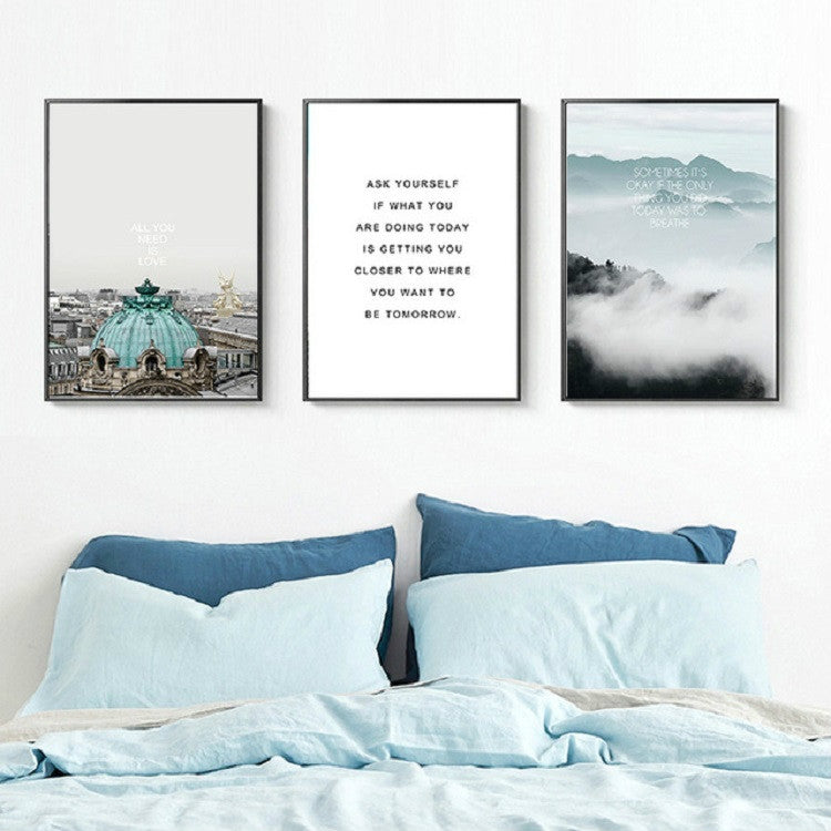 Ocean Landscape Canvas Poster Decoration Home Painting Art Paintings Frameless Painting Core