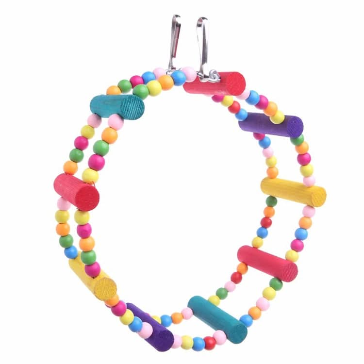 Parrot Bird Arch Climbing Swing Wheel Ring Toy - Reluova