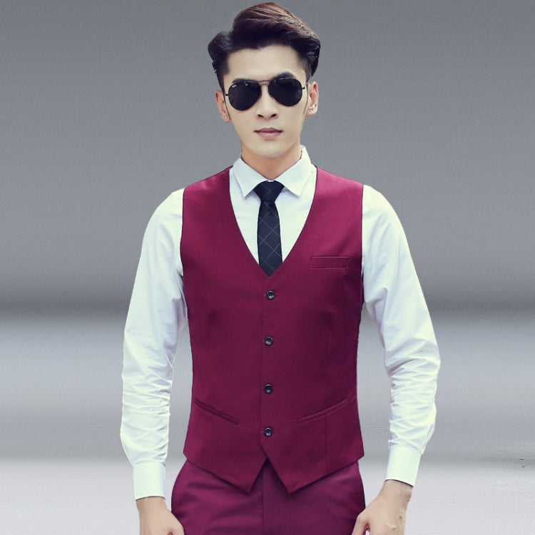 Men Vest Slim Korean Work Clothes Suit Vest Groomsmen Professional Wear Men Vest, Series 2