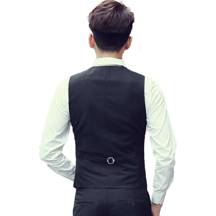 Men Vest Slim Korean Work Clothes Suit Vest Groomsmen Professional Wear Men Vest, Series 2