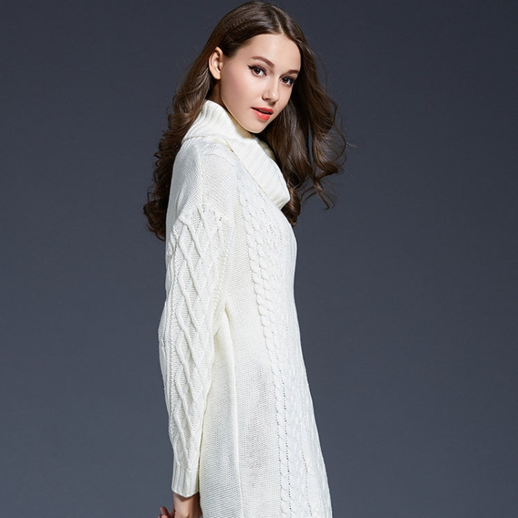 Autumn And Winter Knitwear Dresses Long Turtleneck Sweater For Women, Series 1