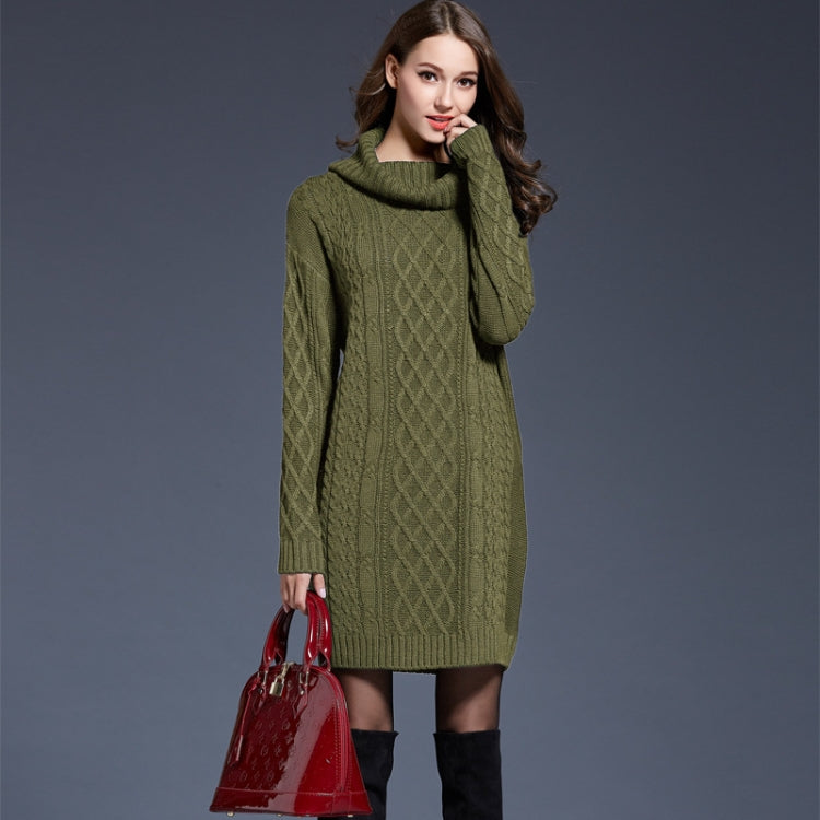 Autumn And Winter Knitwear Dresses Long Turtleneck Sweater For Women, Series 1 Reluova