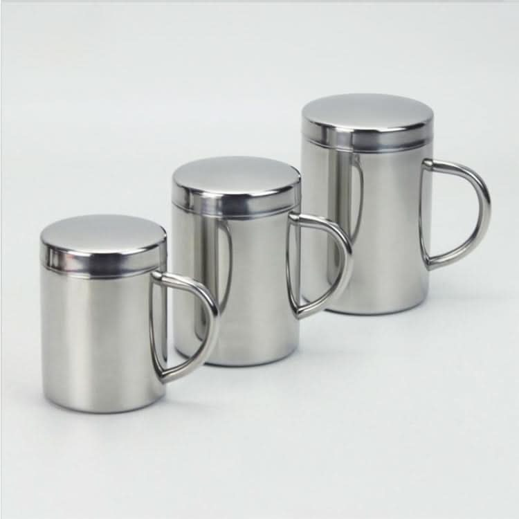 304 Stainless Steel Double Insulation Coffee Drink Milk Water Mugs Durable Drinking Cup with Lid-Reluova