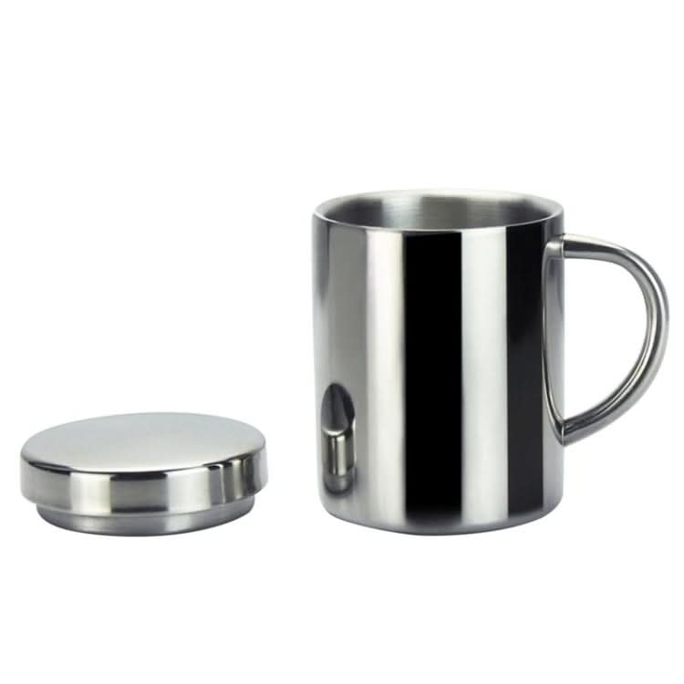 304 Stainless Steel Double Insulation Coffee Drink Milk Water Mugs Durable Drinking Cup with Lid-Reluova