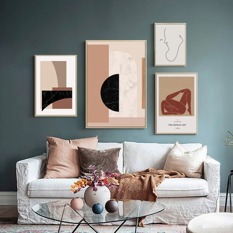 Niche Art Abstract Combination Decorative Painting Hotel Apartment Club Modern Minimalist Painting My Store