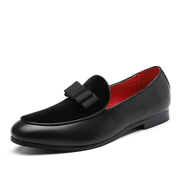 Bowknot Wedding Dress Male Flats Gentlemen Casual Shoes Reluova