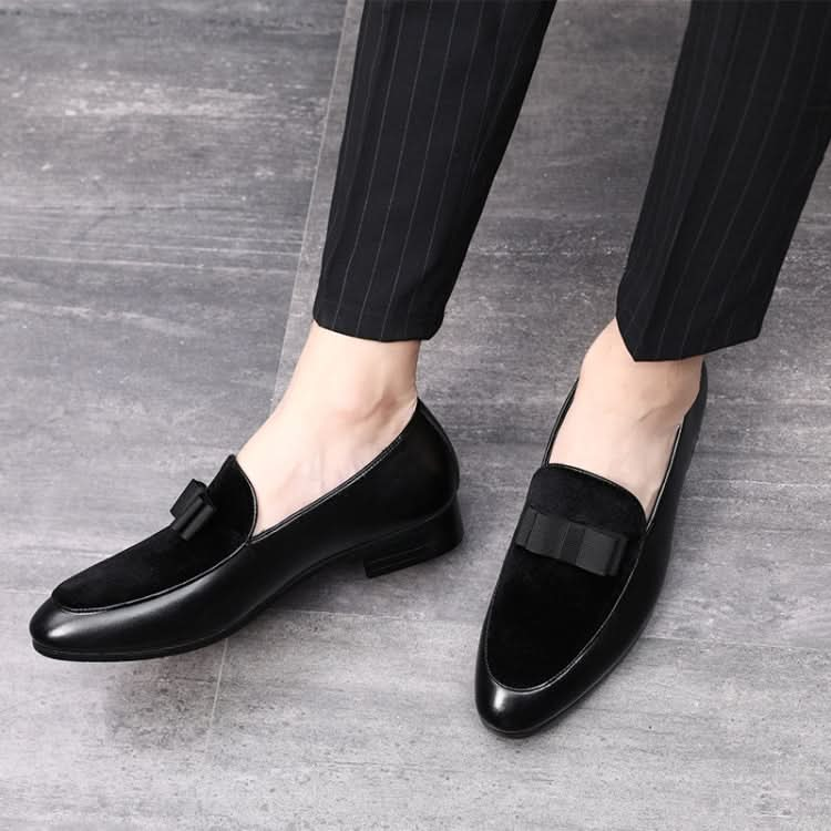 Bowknot Wedding Dress Male Flats Gentlemen Casual Shoes Reluova