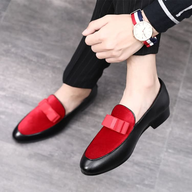 Bowknot Wedding Dress Male Flats Gentlemen Casual Shoes Reluova