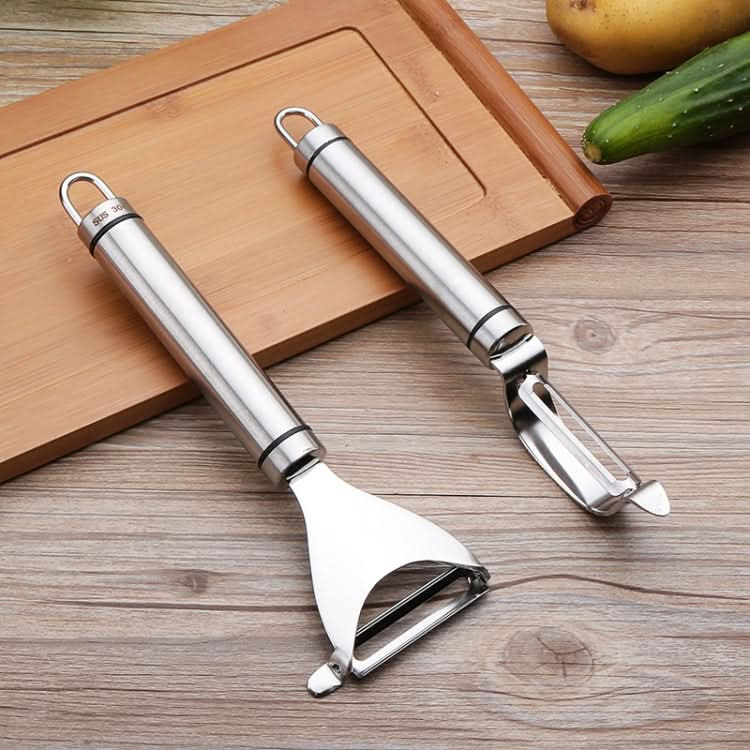 Stainless Steel Peeler Fruit Knife Planer Multi-function Kitchen Scraper Potato Peeling Knife - Reluova