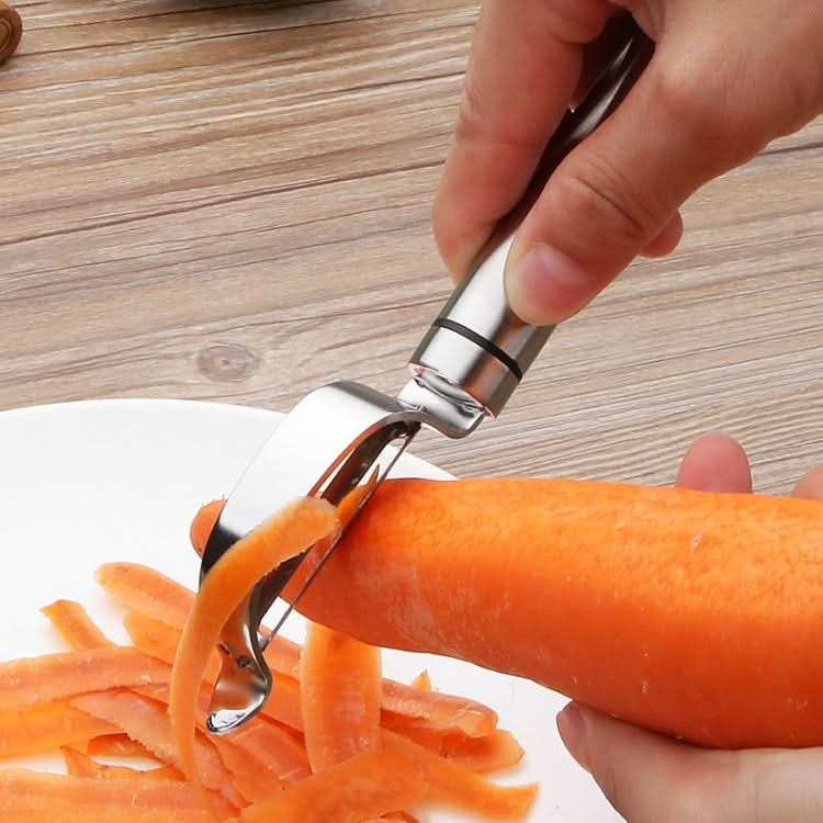 Stainless Steel Peeler Fruit Knife Planer Multi-function Kitchen Scraper Potato Peeling Knife - Reluova