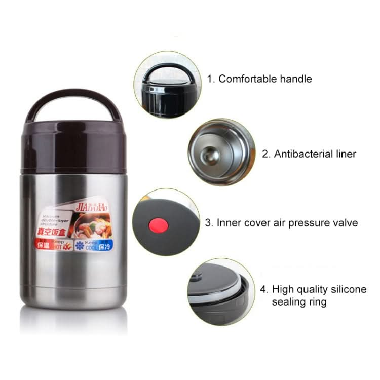 Jiadabao Stainless Steel Vacuum Insulation Simmering Pot Portable Insulation Rice Pot - Reluova