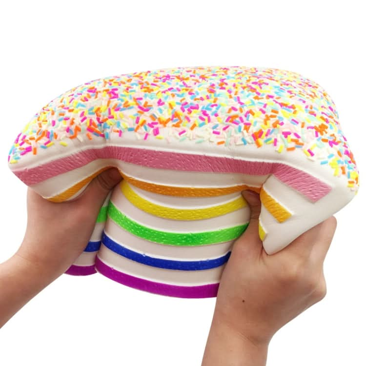 Jumbo Rainbow Triangle Cake Squeeze Toy Slow Rising Stress Relif Toys for Kids Reluova