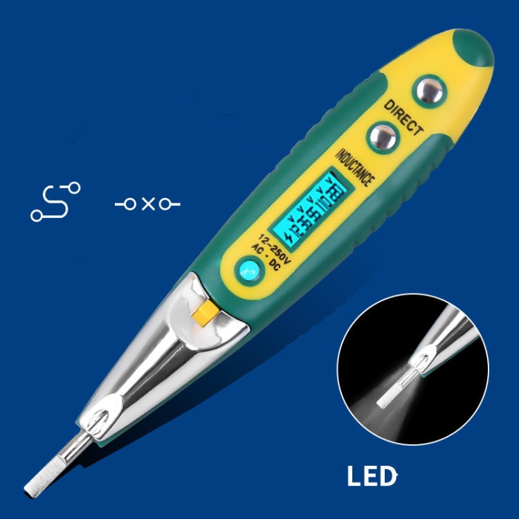 High Precision Electrical Tester Pen Screwdriver 220V AC DC Outlet Circuit Voltage Detector Test Pen with Night Vision