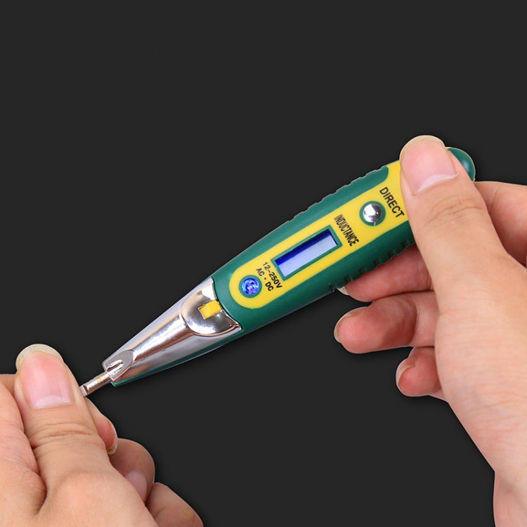 High Precision Electrical Tester Pen Screwdriver 220V AC DC Outlet Circuit Voltage Detector Test Pen with Night Vision