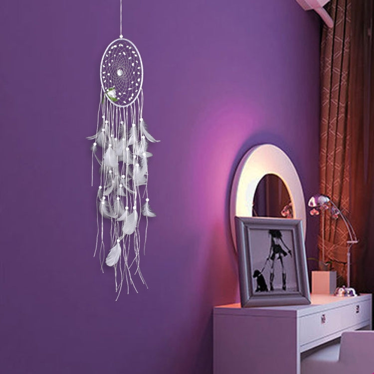 MS0011CD White Flowers Christmas Lantern Dreamcatcher Hanging Holiday Gift Party Decoration with 2m Lamp My Store