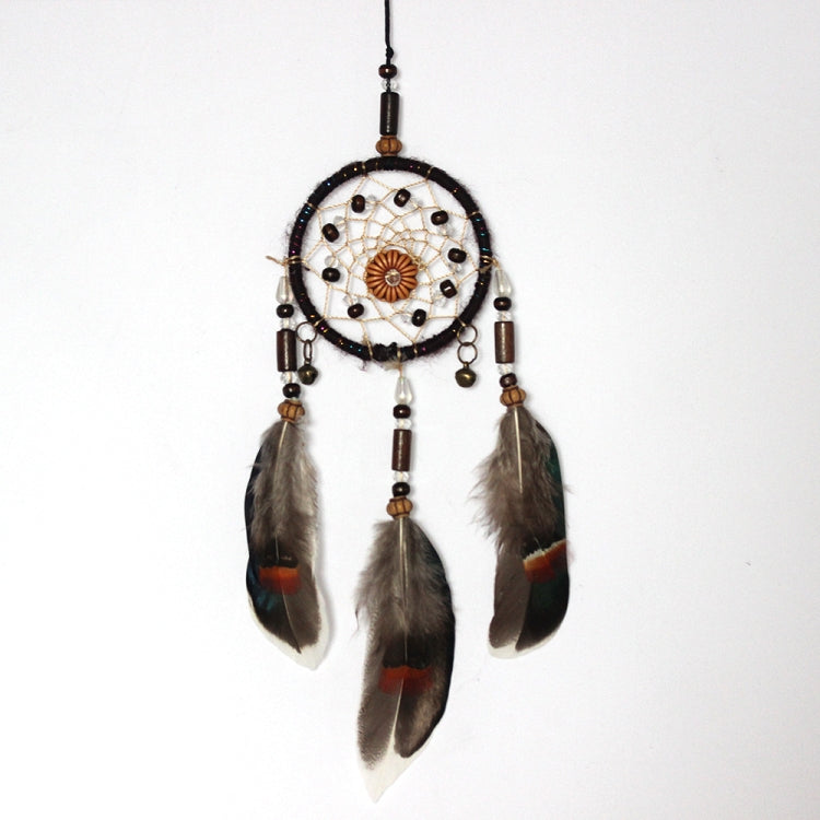 Retro Single Ring Feather Dream Catcher Hanging Window Decoration My Store