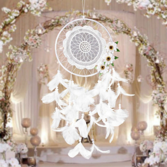 Pure White Flower Dream Catcher Home Decoration Crafts My Store