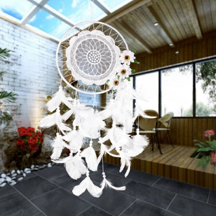 Pure White Flower Dream Catcher Home Decoration Crafts My Store