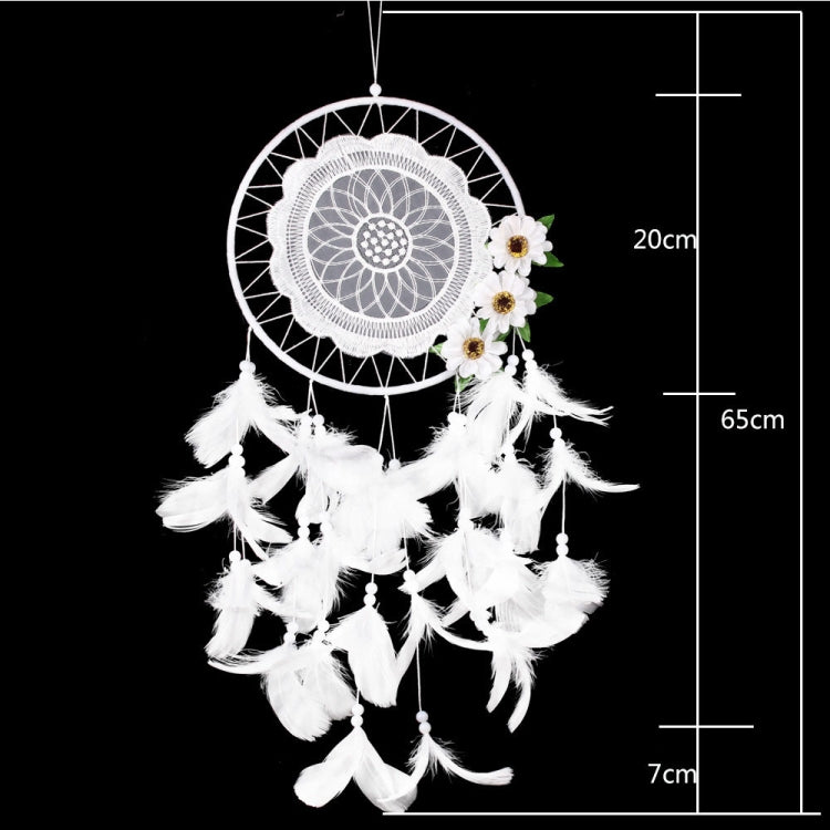 Pure White Flower Dream Catcher Home Decoration Crafts My Store