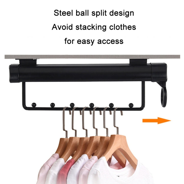 Wardrobe Hardware Push-Pull Hanging Rod Clothes Rail